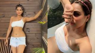 Nia Sharma sets internet on fire in sexy bralette and shorts, shares photos...