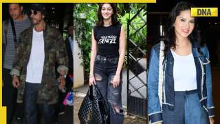 Viral Photos of the Day: Shah Rukh Khan returns to Mumbai from Dunki shoot, Sunny Leone stuns in casuals