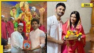 Ganesh Chaturthi 2022: Kartik Aaryan visits Lalbaugcha Raja, Vivek Oberoi, Amrita Rao bring Bappa home