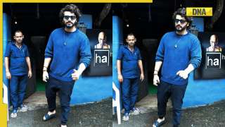 In pics: Arjun Kapoor looks uber cool in blue sweatshirt