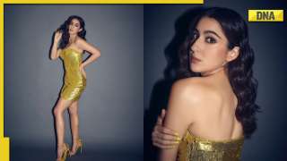Sara Ali Khan looks exquisite in bold golden dress, fans say 'you've raised the temperature'