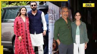 Viral Photos of the Day: Brahmastra stars Ranbir Kapoor, Alia Bhatt, director Ayan Mukerji pose for paps