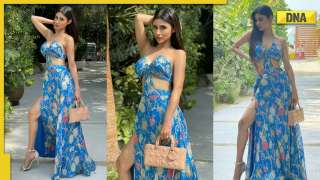 Brahmastra star Mouni Roy sizzles in sexy floral outfit, photos go viral
