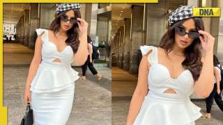 Miss Universe Harnaaz Sandhu looks sexy in white co-ord dress, netizens say 'we love you queen'