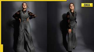 Shehnaaz Gill oozes boss lady vibes in grey pantsuit, fans call her 'natural beauty'