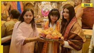 Aishwarya Rai Bachchan visits Siddhivinayak temple with daughter Aaradhya, see pics