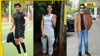 Viral Photos of the Day: Kartik Aaryan plays football, Ananya Panday stuns in casuals