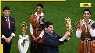 Pathaan star Deepika Padukone unveils FIFA World Cup trophy with former Spanish player Iker Casillas