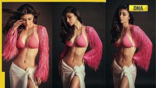 Mouni Roy flaunts her toned body in pink bikini top, see PICS 