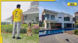 Inside photos of ex-India captain MS Dhoni's multi-crore palatial farmhouse with modern bedroom, swimming pool, gym,park