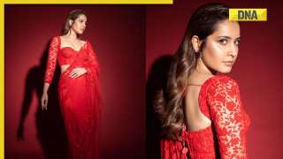 Raashi Khanna slays with her breathtaking look in gorgeous red saree, check pics here