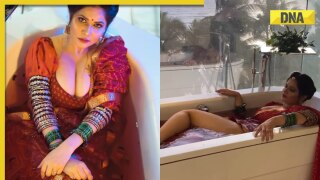 XXX, Gandii Baat actress Aabha Paul shares sexy reels posing in bathtub, videos go viral