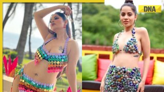 XXX, Gandii Baat actress Aabha Paul channels Urfi Javed with sexy shoot in bizarre bikini made of party decor; see pics