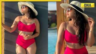 Kapil Sharma show star Sumona Chakravarti looks hot in sexy pink bikini, netizens say 'dekh rahe ho kappu sharma’