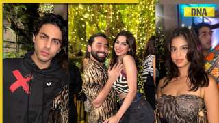Aryan Khan, Suhana Khan, Athiya Shetty, Khushi Kapoor, Alaviaa Jaffrey, attend Tania Shroff's birthday bash