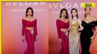 Priyanka Chopra stuns in sexy midriff-baring, off-shoulder gown in Venice; outshines Anne Hathaway, Zendaya and Lisa