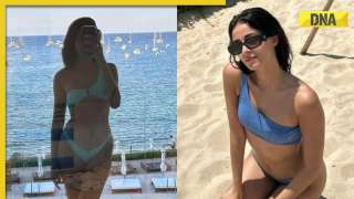 Ananya Panday flaunts her curves in blue bikini, shares glimpse of vacation in Ibiza, netizens ask ‘Aditya kidhar hai?’
