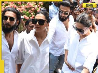 Deepika Padukone spotted with her baby bump as she steps out with Ranveer Singh to cast her vote in Lok Sabha elections