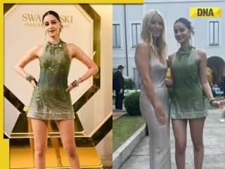 In pics: Ananya Panday dazzles in shimmery green mini dress, poses with Gwyneth Paltrow at Swarovski event in Milan
