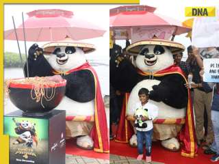 In pics: Kung Fu Panda 4's Po poses with fans, enjoys hot noodles in Mumbai
