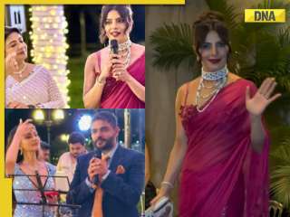 Priyanka Chopra stuns in pink saree at brother Siddharth Chopra, Neelam Upadhyaya's wedding festivities; see inside pics