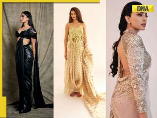 Rashmika Mandanna, Ananya Panday, Sobhita Dhulipala, Triptii Dimri: Bollywood divas' dramatic saree blouse moments