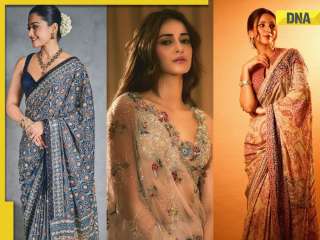 Rashmika Mandanna, Tripti Dimri, Ananya Pandey: Bollywood actresses with perfect saree looks