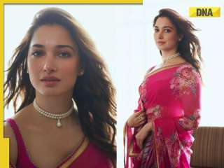 Tamannaah Bhatia dazzles in stunning rani pink saree, it costs Rs....