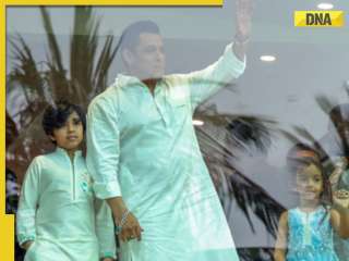 Salman Khan greets fans on Eid 2025 with niece Ayat, nephew Ahil through bulletproof glass; video goes viral