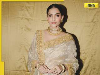 Sonam Kapoor exudes royalty in Abu Jani Sandeep Khosla’s regal Saree 