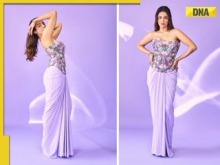 In Pics: Wamiqa Gabbi radiates grace in dreamy pastel saree, paired with floral butterfly corset top