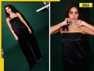 Bhumi Pednekar turns heads in bold black outfit featuring dazzling details, blends fierce style and elegance