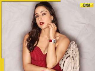 Metro In Dino star Sara Ali Khan sets the style bar high in red pinstripe corset jumpsuit worth Rs...