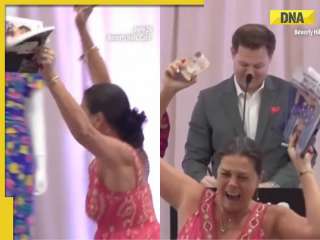 Viral video: Woman faints after winning Princess Diana’s iconic ‘Caring Dress’ at auction, WATCH