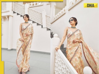 Manushi Chhillar’s dreamy floral saree is monsoon look you’ll want to copy, see pics
