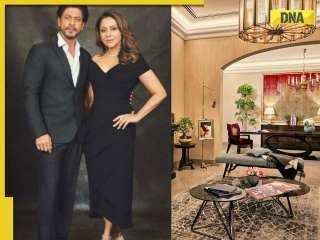 Step inside Shah Rukh Khan and Gauri Khan's elegant South Delhi home, no less than Mannat, adorned with iconic wooden staircase, majestic living room and...