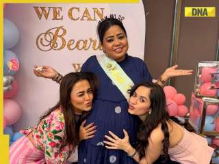 Inside pics: Bharti Singh's baby shower by team Laughter Chefs, Jannat Zubair, Krushna Abhishek, Kashmera, Aly Goni join surprise celebration
