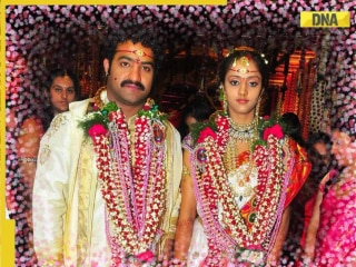 In pics: Jr NTR's Rs 100 crore wedding, attended by 3000 VIPs, 12000 fans, bride Lakshmi Pranathi's Rs 1 crore saree that stole the limelight