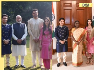 Arjun Tendulkar-Saaniya Chandhok Wedding: First Pics out, Sachin Tendulkar's son & daughter-in-law blessed by PM Modi, President Murmu, HM Shah, Rahul Gandhi