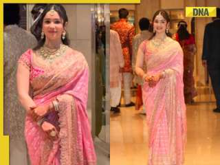 Sara Tendulkar stuns in elegant pink saree by Manish Malhotra at brother Arjun Tendulkar’s wedding | See pics