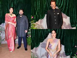 In pics: Anil Kapoor, Janhvi Kapoor, Rekha, Boney Kapoor, Varun Dhawan at Anshula Kapoor-Rohan Thakkar's reception