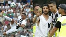 In Pics: Cristiano Ronaldo scores on Juventus debut, fans invade pitch to w...