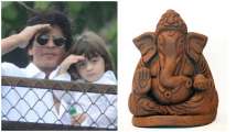 Shah Rukh Khan's son AbRam is making sure to give Ganpati 'P...