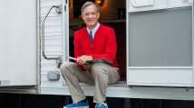 Here's your first look at Tom Hanks as Mr. Rogers