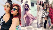 Pics: Mouni Roy takes besties Aashka Goradia, Sanjeeda Shaikh to Greece to...