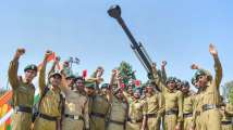 Selfie wall, Bofors gun, part of 'Parakram Parv' celebration...
