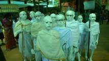 Schoolkids turn ‘Mahatma Gandhi’ to mark his 150th birth anniversary