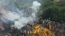 WATCH: Farmers’ fury hits Delhi-UP border, cops fire tear gas to disperse v...