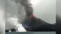 Soputan volcano erupts on Sulawesi island in Indonesia