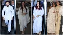 PICS: Krishna Raj Kapoor prayer meet- Aishwarya Rai Bachchan, Kareena, Saif...